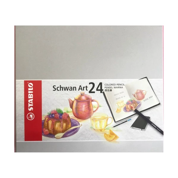Lápis de Cor Stabilo Schwan Art 24 Cores 