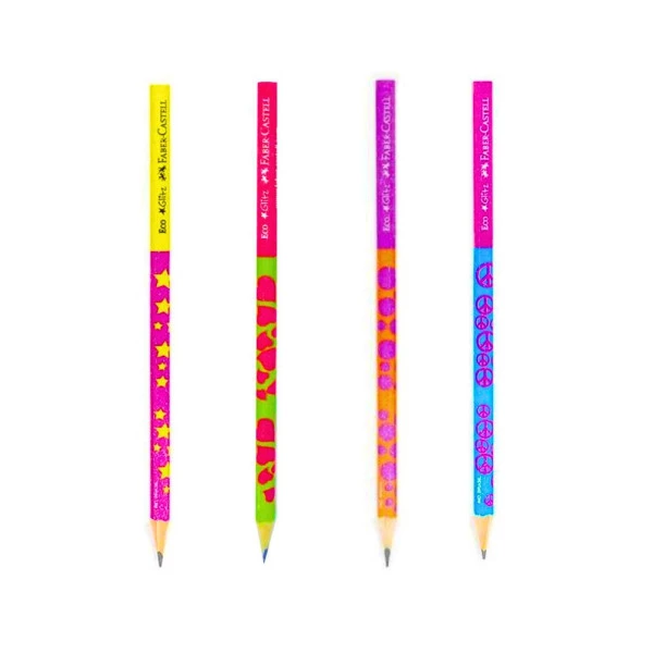 Lápis Grafite Eco Faber Castell Fantasia Glitz