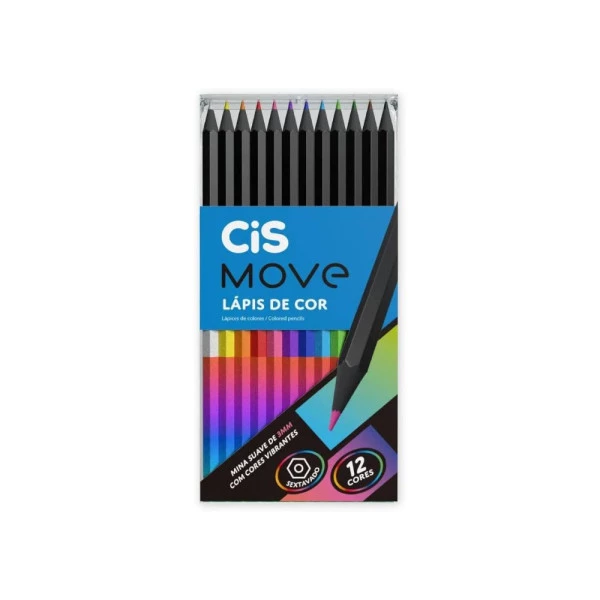 Lápis De Cor Cis Move 12 Cores