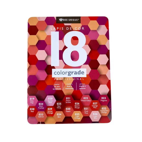 Lápis de cor ColorGrade 18 un Bee Unique
