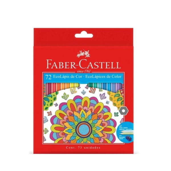 Lápis de Cor Faber Castell Ecolápis 72 Cores