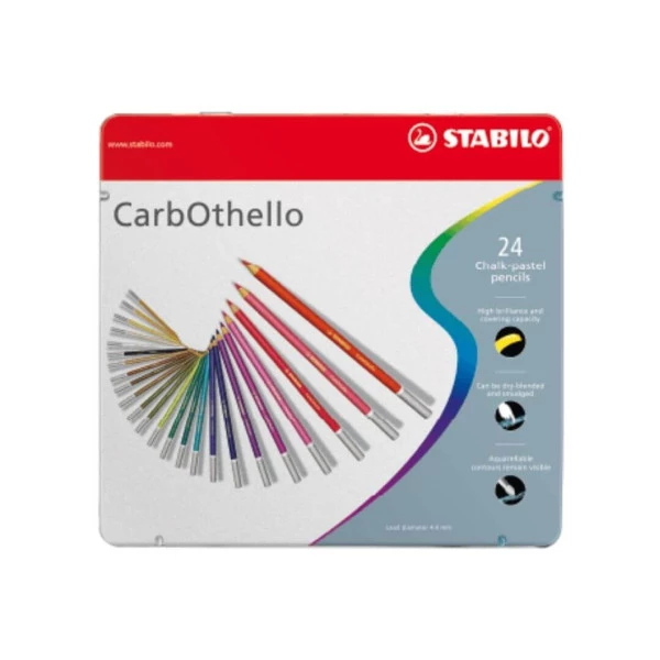 Lápis de Cor Profissional 24 Cores Stabilo Carbothello