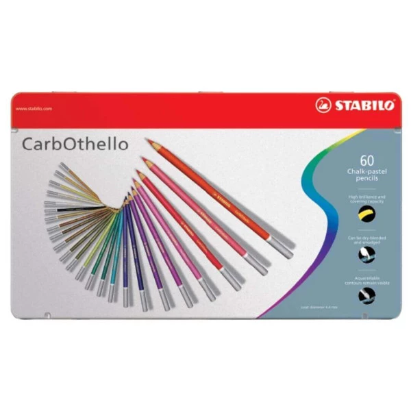 Lápis de Cor Profissional 60 Cores Stabilo Carbothello