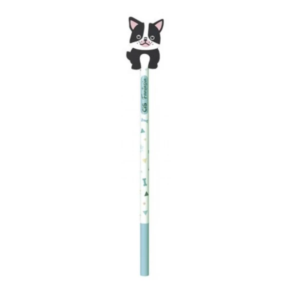 Lápis Grafite Cis Fantasia Pets Cachorrinhos Preto