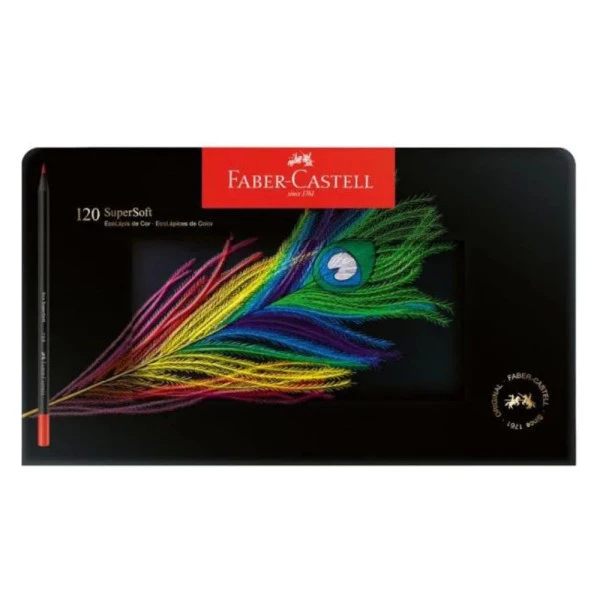 Lápis de Cor Supersoft Faber Castell 120 Cores