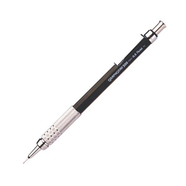 Lapiseira Pentel 0.5mm Graphgear 500 Preto PG525