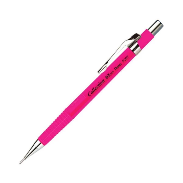 Lapiseira Pentel 0.7 Rosa Fluorescente Sharp Collection P207
