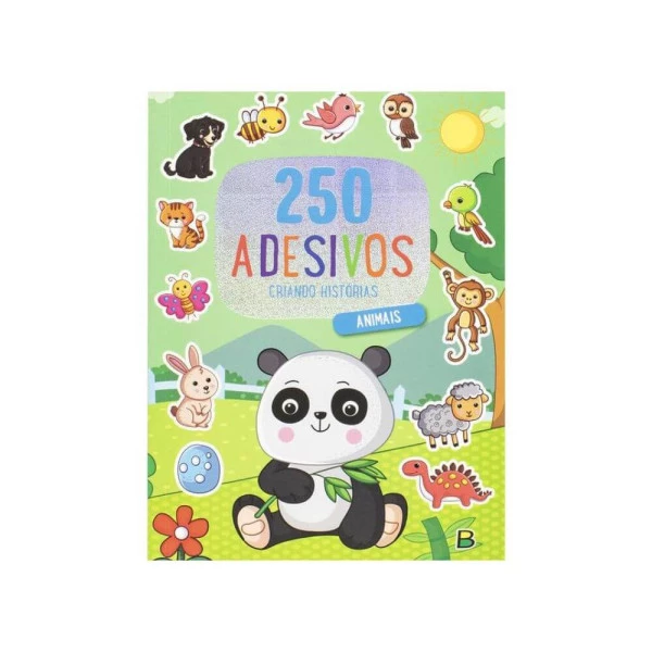 Livro 250 Adesivos Criando Histórias Animais