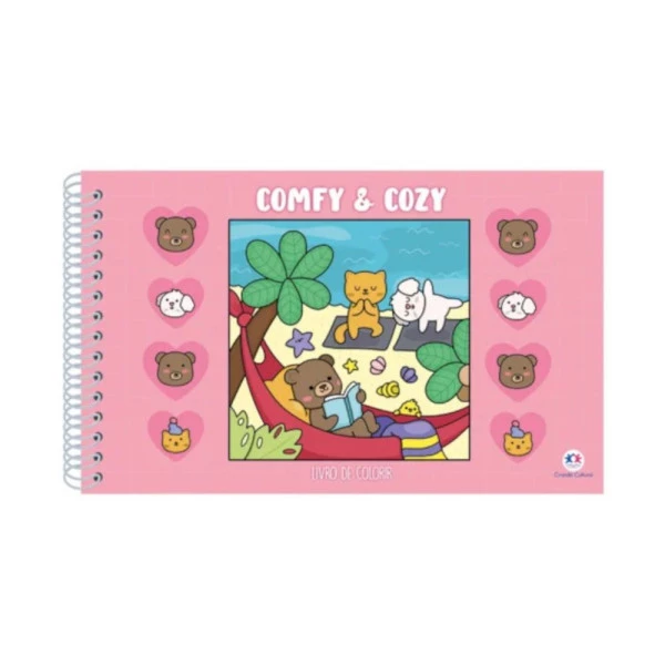 Livro de Colorir Bobbie Goods Comfy e Cozy Espiral 96F Ciranda Cultural