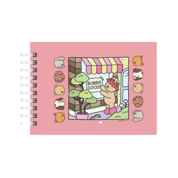 Livro de Colorir Bobbie Goods Rosa Espiral 50F Pappelera