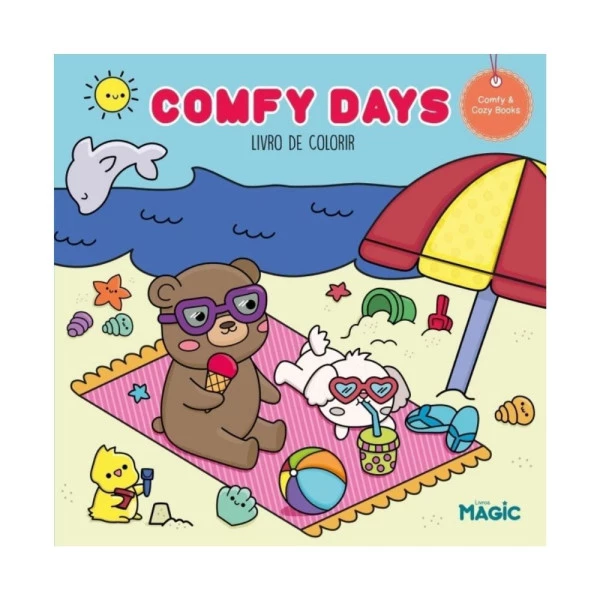 Livro de Colorir Bobbie Goods Comfy Days 24F Livros Magic