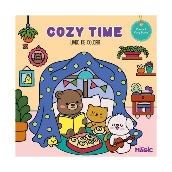 Livro de Colorir Bobbie Goods Cozy Time 24F Livros Magic