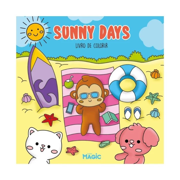Livro de Colorir Bobbie Goods Sunny Days 24F Livros Magic