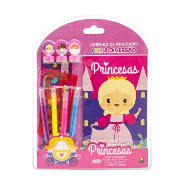 Livro Para Colorir Atividades Princesas