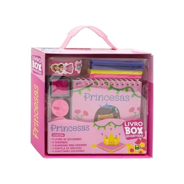 Livro Para Colorir Box Divertido Princesas