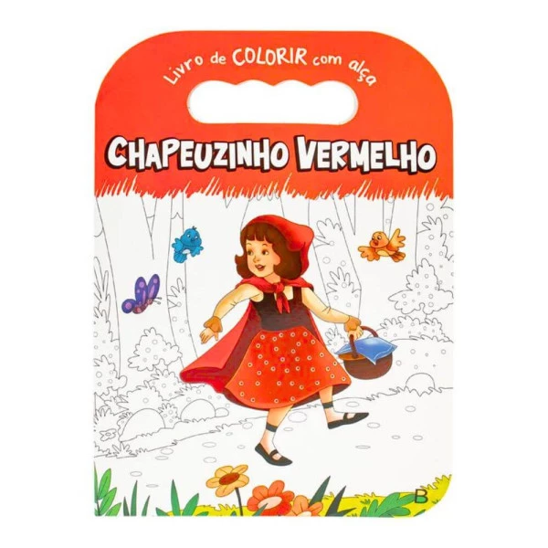 Livro Para Colorir Com Alça Chapeuzinho Vermelho