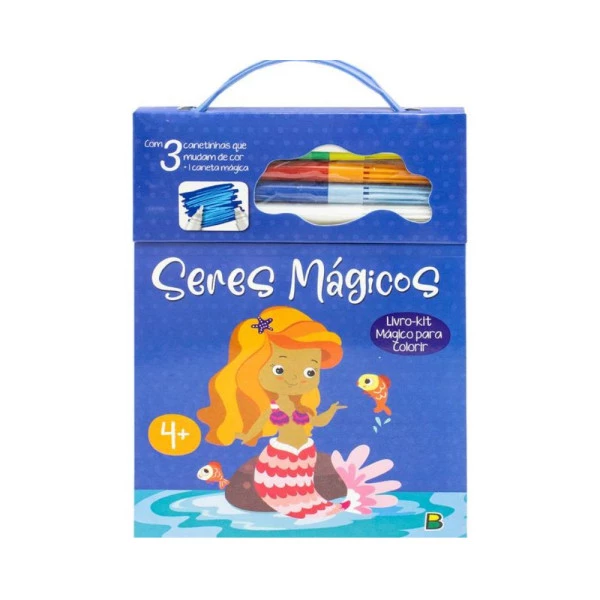 Livro Para Colorir Kit Mágico Seres Mágicos