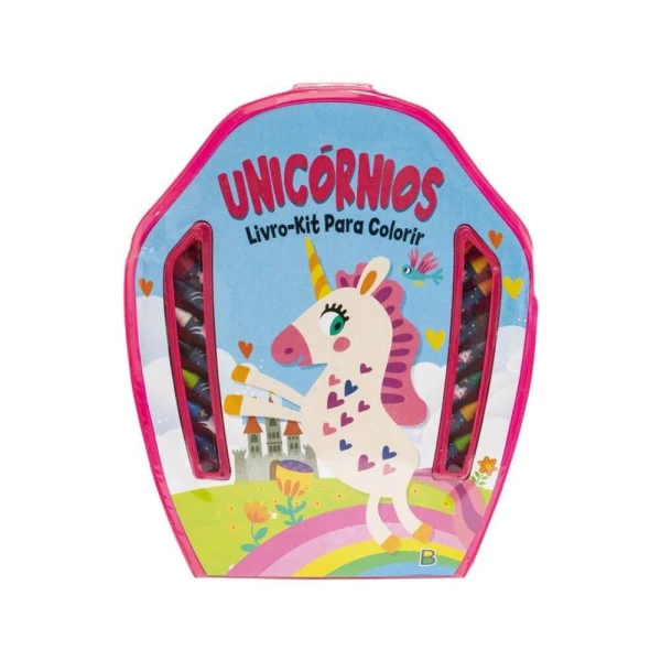 Livro Para Colorir Kit Unicórnios