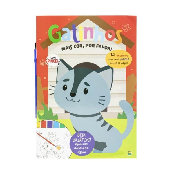 Livro Para Colorir Mais Cor, Por Favor! Gatinhos
