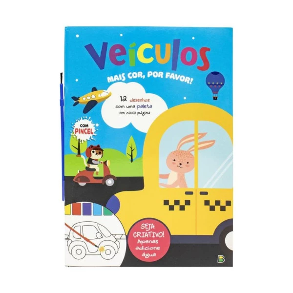 Livro Para Colorir Mais Cor, Por Favor! Veículos