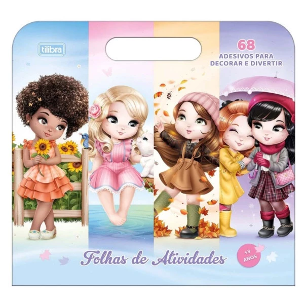 Livro Para Colorir Maleta Jolie 8F Tilibra