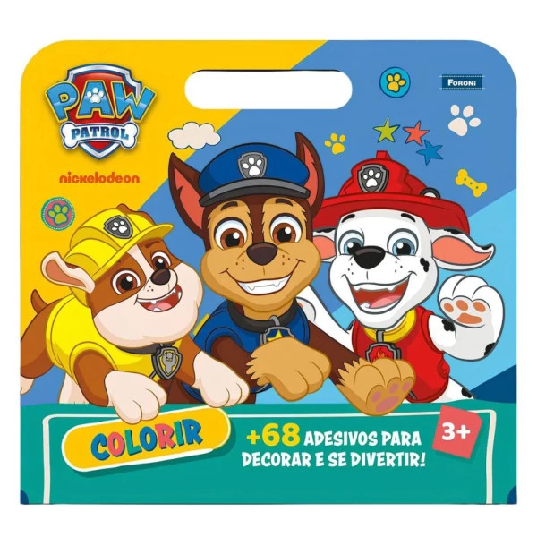 Livro Para Colorir Maleta Patrulha Canina Foroni