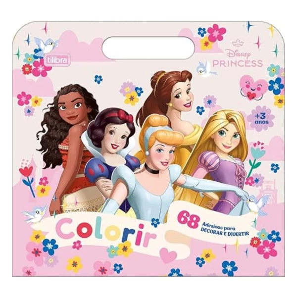 Livro Para Colorir Maleta Princesas 8F Tilibra