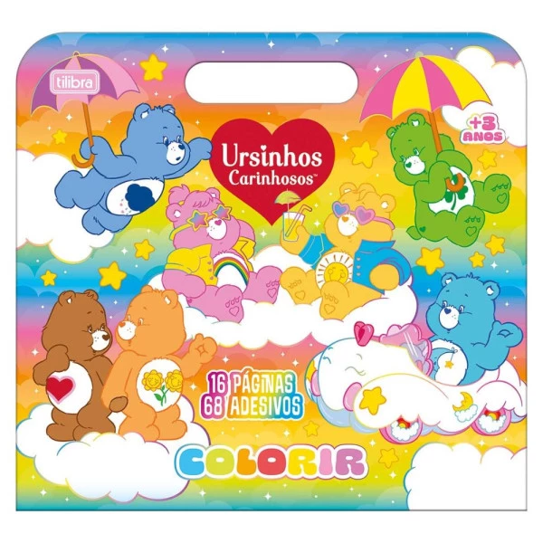Livro Para Colorir Maleta Ursinhos Carinhosos 8F Tilibra
