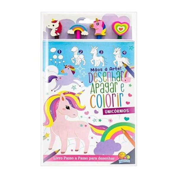 Livro Para Colorir Mãos À Arte Unicórnios