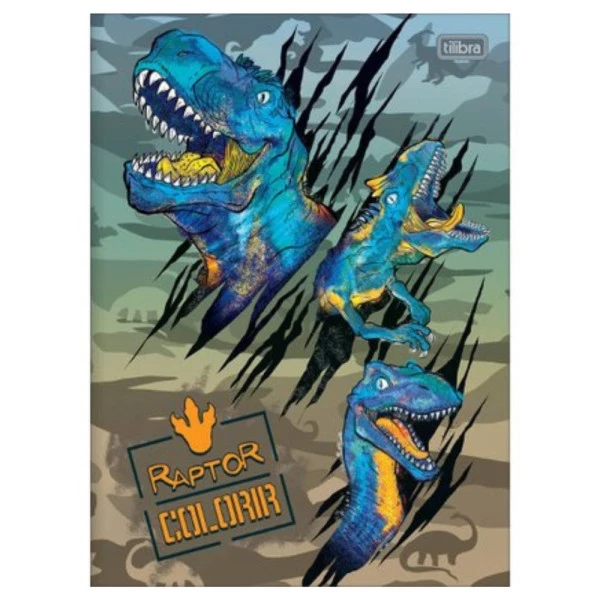 Livro Para Colorir Raptor Tilibra
