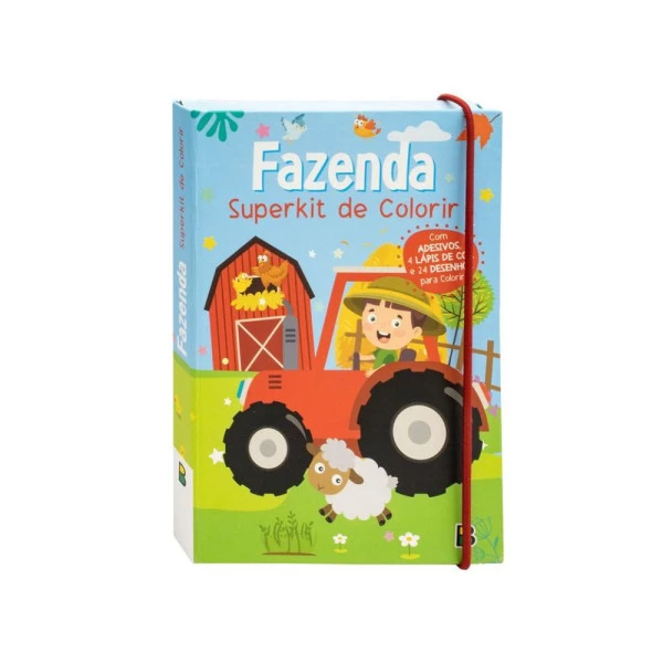Livro Para Colorir Superkit Fazenda
