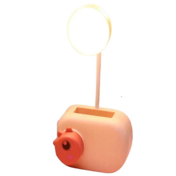 Luminária de Mesa Led Apontador Monstrinho Rosa