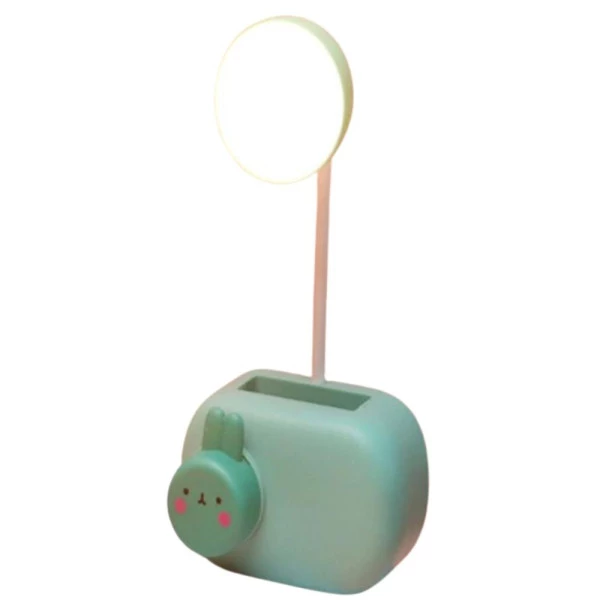 Luminária de Mesa Led Apontador Tampa Coelho Azul