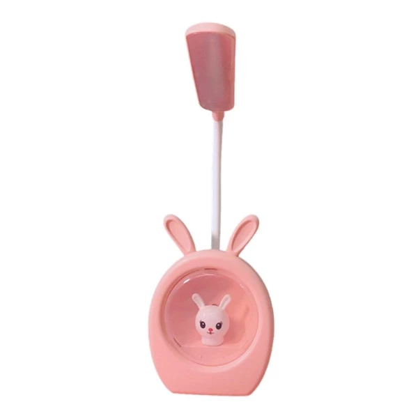 Luminária de Mesa Led Coelho Rosa