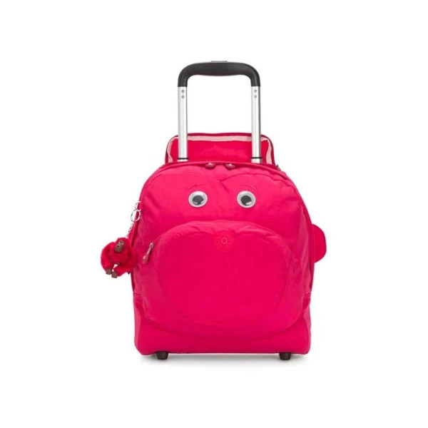 Mala Kipling Nusi Com Rodinhas True Pink 100% Poliamida