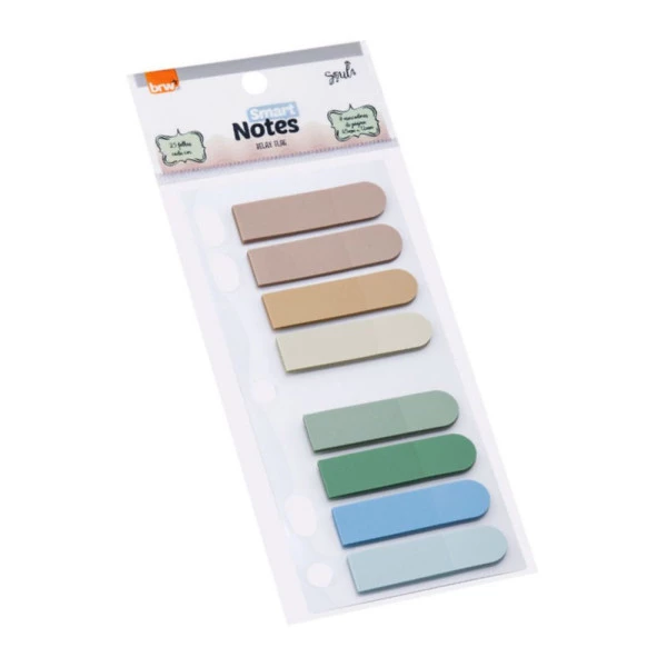 Marca Página BRW Relax Flag P/ Fichário 8 Cores