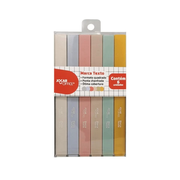 Marca Texto 6 Cores Jocar Office Exel