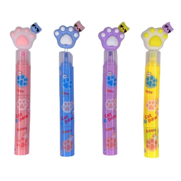 Marca Texto Kawaii 3 em 1 Patinha