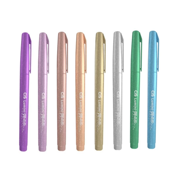 Marca Texto Cis Lumini Metálico Com Glitter