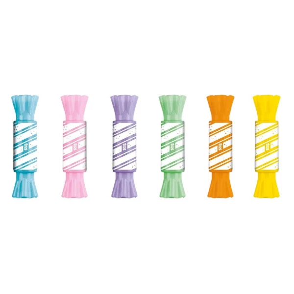 Marca Texto Mini Balinha Tris Holic Kit C/3 Un