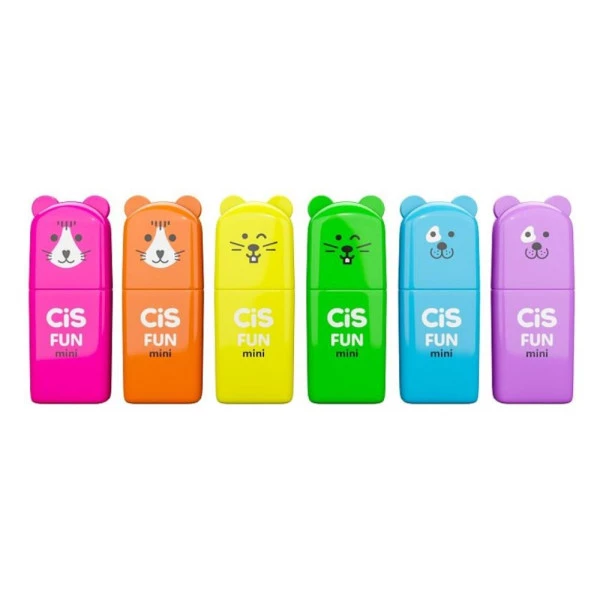 Marca Texto Mini Cis Fun Tons Neons