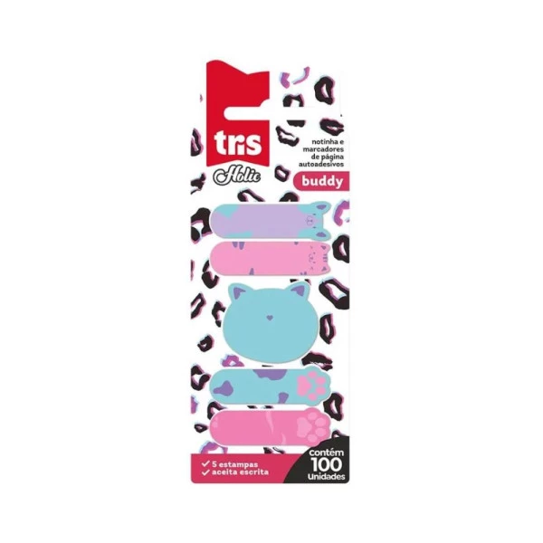 Marca Página Adesivo Tris Holic Pet Buddy 100F