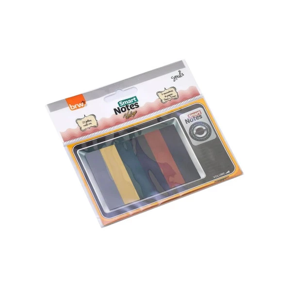 Marcador De Página Smart Notes Vintage Televisão 6 Cores BRW
