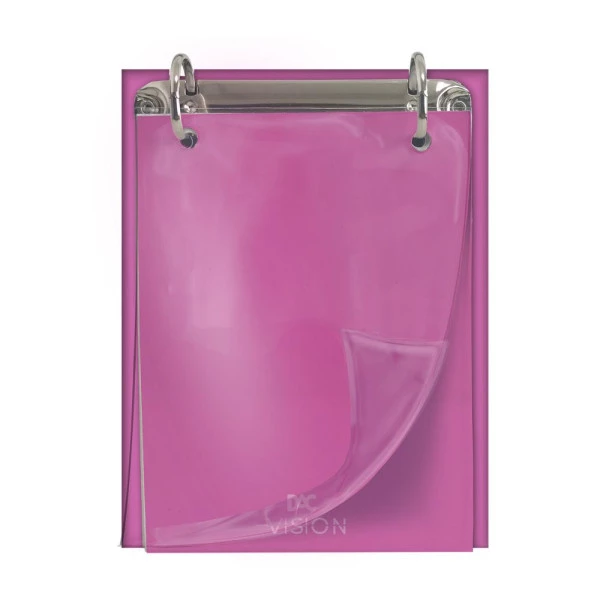 Mini Fichário Porta Fichas Rosa Vision DAC