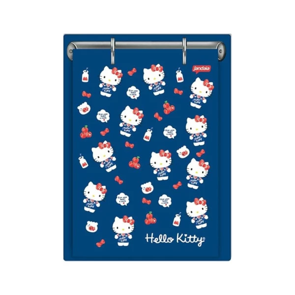 Mini Fichário Porta Fichas Hello Kitty Jandaia