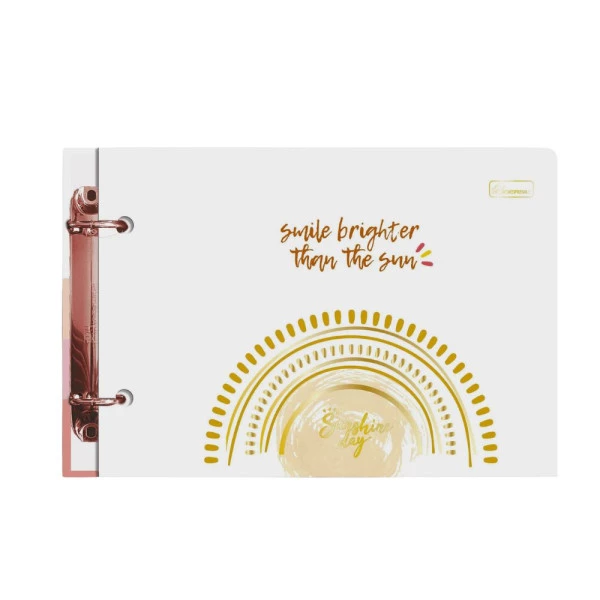 Mini Fichário Porta Fichas Sunshine Day Cardesil Smile Brighter