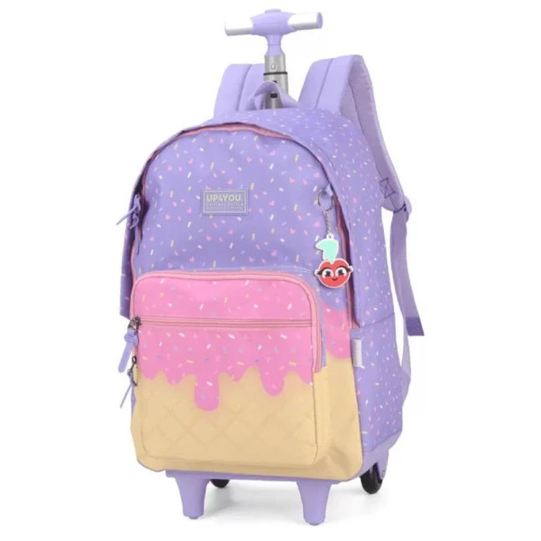 Mochila Escolar Com Rodinhas Up4You Ice Cream