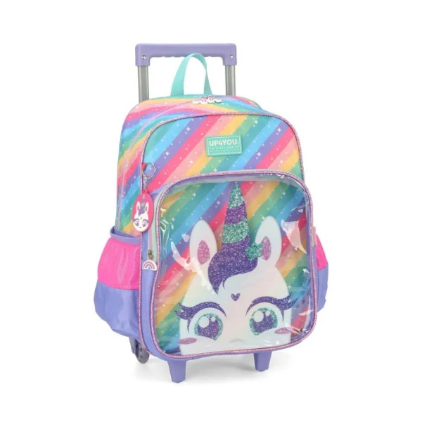Mochila Escolar De Rodinhas Up4You Unicórnio