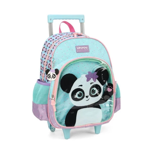 Mochila Escolar De Rodinhas Up4You Panda