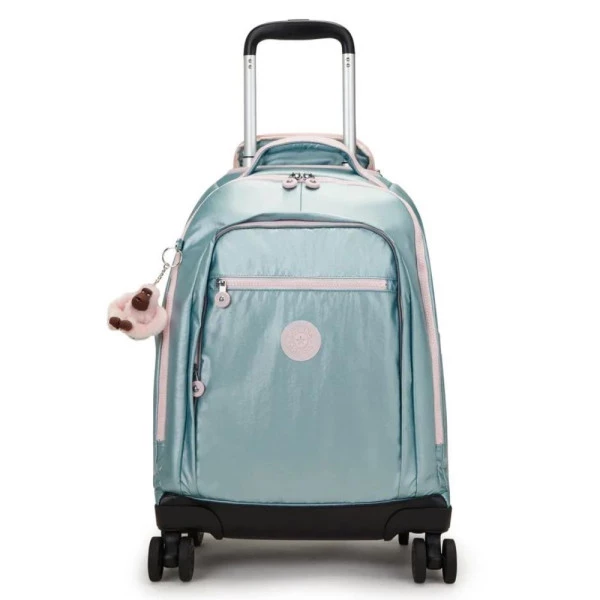 Mochila Kipling New Zea De Rodinhas Fairy Green Metallic